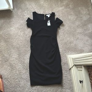 Motherhood maternity dress. Never worn. Cut out shoulders. Stretchy material